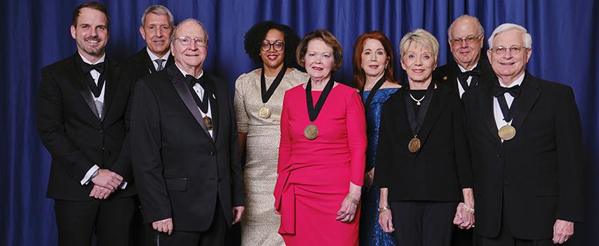 2024 Distinguished Alumni Award Recipients group photo. 